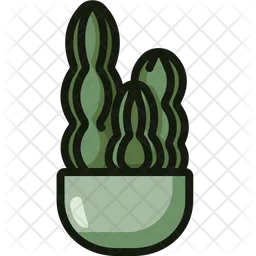 Blue columnar cactus  Icon