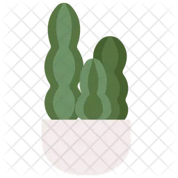 Blue columnar cactus  Icon