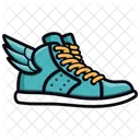 Footwear Icon Flat Style Symbol