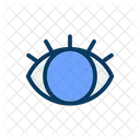 Blue Eyes Eyelashes Icon