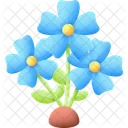Blue Flax Anemone Wildflower Icon