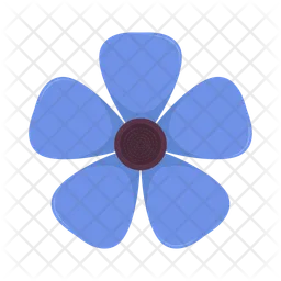 Blue flower  Icon