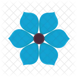 Blue flower  Icon