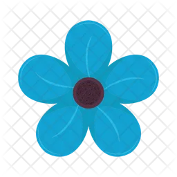 Blue flower  Icon