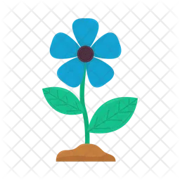 Blue flower  Icon