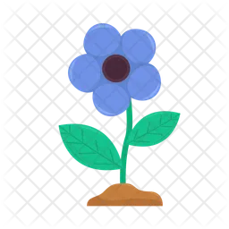 Blue flower  Icon