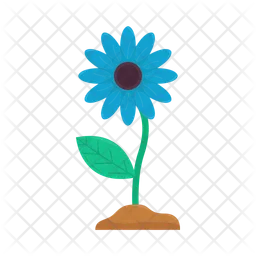 Blue flower  Icon