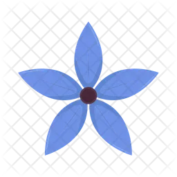 Blue flower  Icon