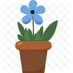 Blue flower  Icon