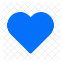 Blue Heart Love Heart Icon