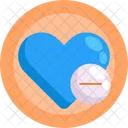 Blue Heart Romance Heart Icon