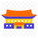 Blue House Seoul City Asian Icon