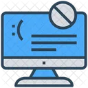 Cyber Crime Blue Icon