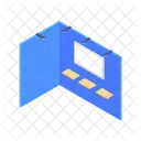 Blue Rectangle Featuring Icon