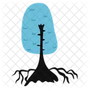 Blue Mangroove Tree Forest Icon