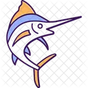 Blue Marlin Makaira Nigricans Fish Icon