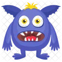 Blue Cartoon Halloween Icon