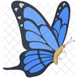 Download Blue Morpho Butterfly Icon Of Colored Outline Style Available In Svg Png Eps Ai Icon Fonts PSD Mockup Templates