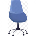 Blue Office Chair  Icon