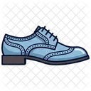 Blue Oxford Boots Shoes  Icon