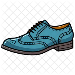 Blue Oxford Sneakers Shoes  Icon