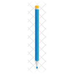 Blue pencil for drawing  Icon