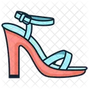 Blue Platform Sandal womens Shoes  Icon