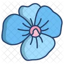 Blue Plumbago Flower Flowers Icon