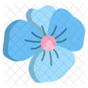 Blue Plumbago Flower Flowers Icon