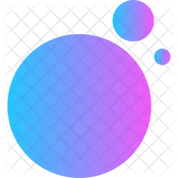 Blue purple linear gradient circles  Icon