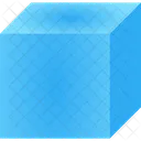 Blue rectangular prism  Icon