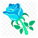 Rose Cartoon Rose Stickers Blooming Flowers Icon