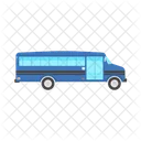 Blue Bus Back To School Icon Decoration Object Icon