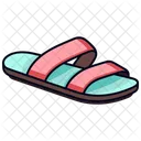Blue Slide Sandal Women's Shoes  Icon
