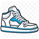 Blue Sneakers Shoes  Icon