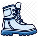 Blue Snow Boots Shoes  Icon