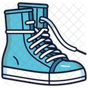Blue Sock Sneakers Shoes  Icon
