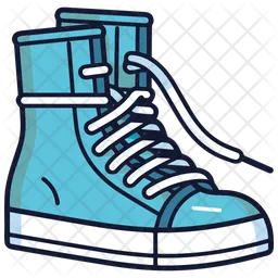 Blue Sock Sneakers Shoes  Icon