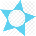 Blue star shape  Icon