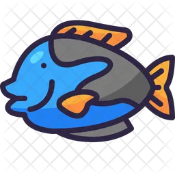 Blue tang fish  Icon