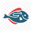 Blue Tang Fish Animal Sea Icon