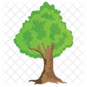 Blue wood Tree  Icon