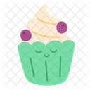 Blueberry cupcake  Icon