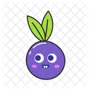 Blueberry Emoji  Icon