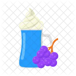 Blueberry milkshake  Icon