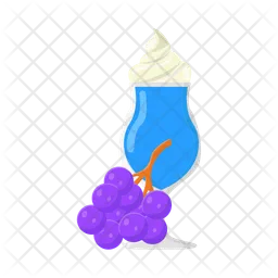 Blueberry milkshake  Icon