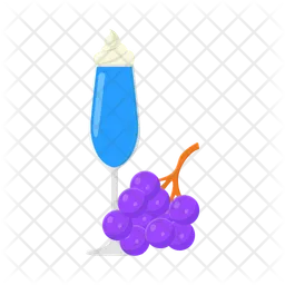 Blueberry milkshake  Icon