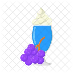 Blueberry milkshake  Icon