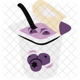 Blueberry yogurt  Icon