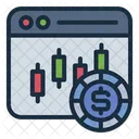 Bluechip Aktie Candlestick Website Symbol